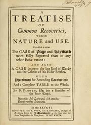 A treatise of common recoveries by Nathaniel Pigott
