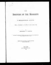 Cover of: The discovery of the Mississippi, a bibliographical account: with a fac-simile of the map of Louis Joliet, 1674