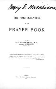 Cover of: The Protestantism of the prayer book