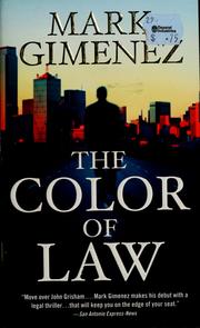 Cover of: The color of law by Mark Gimenez