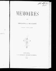 Cover of: Mémoires by Philippe-Joseph Aubert de Gaspé