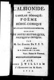 Cover of: L'Albionide ou L'Anglais démasqué