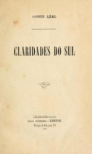 Cover of: Claridades do sul