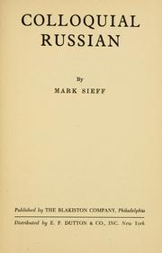 Colloquial Russian by Mark Sieff
