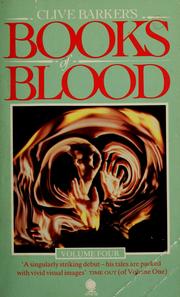 Cover of Clive Barker's books of blood Volume Four