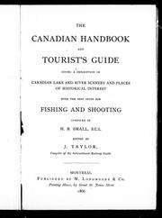 Cover of: The Canadian handbook and tourist's guide by compiled by H. B. Small ; edited by J. Taylor