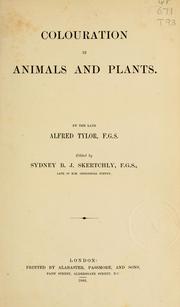 Cover of: Colouration in animals and plants by Alfred Tylor