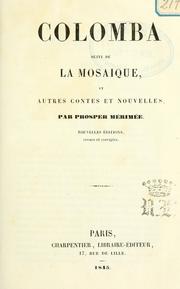 Cover of: Colomba by Prosper Mérimée