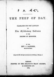 Cover of: The peep of day by Favell Lee Mortimer