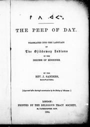 Cover of: The peep of day by Favell Lee Mortimer, Favell Lee Mortimer