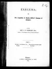 Cover of: Exegema, or, The exposition of sundry difficult passages of scripture