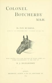 Cover of: Colonel Botcherby, M.S.H.