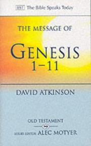Cover of: The message of Genesis 1-11: the dawn of creation