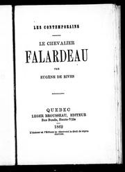 Cover of: Le chevalier Falardeau