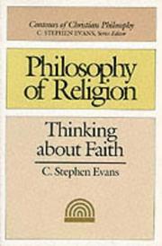 Cover of: Philosophy of Religion (Contours of Christian Philosophy) by C. Stephen Evans