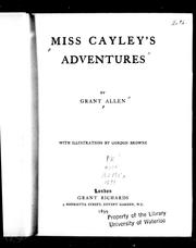 Cover of: Miss Cayley's adventures