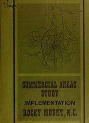 Cover of: Commercial areas study implementation, Rocky Mount, N.C.