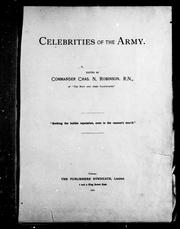 Cover of: Celebrities of the army