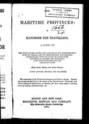 Cover of: Maritime Provinces, a handbook for travellers by Moses Foster Sweetser, James R. Osgood and Company, James R. & Co Osgood