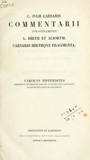 Cover of: Commentarii by Gaius Julius Caesar