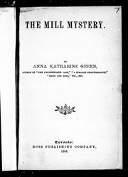 Cover of: The mill mystery by by Anna Katharine Green