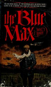Cover of: The Blue Max by Jack D. Hunter