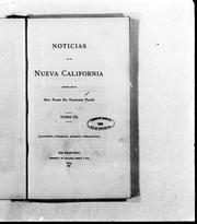 Cover of: Noticias de la Nueva California by Francisco Palóu, Francisco Palóu