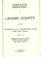 Cover of: Complete directory of Adams County