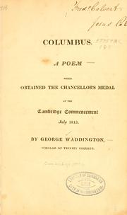 Cover of: Columbus. by George Waddington