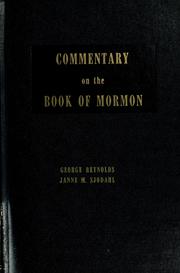 Cover of: Commentary on the Book of Mormon by Reynolds, George