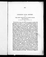 Cover of: Canadian local history by by Henry Scadding