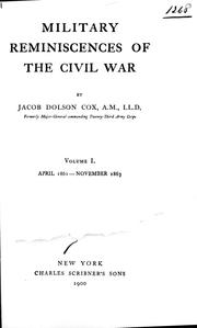 Cover of: Military reminiscences of the civil war