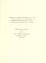 Cover of: Comparison of revenue provisions of H.R. 5835 (Revenue Reconciliation Act of 1990) as passed by the House and the Senate