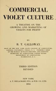 Cover of: Commercial violet culture by Beverly Thomas Galloway