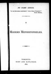 Cover of: A modern mephistopheles by Louisa May Alcott