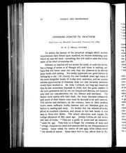 Cover of: Opposing forces vs. inaction: read before the Hamilton Association, February 6th, 1896