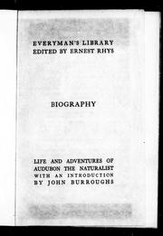 Cover of: Life and adventures of Audubon, the naturalist by [edited] by Robert Buchanan.