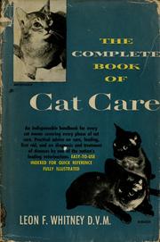 Cover of: The complete book of cat care.