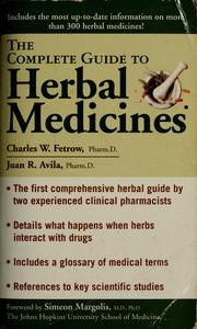 Cover of: The complete guide to herbal medicines