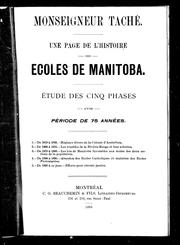 Une page de l'histoire des écoles de Manitoba by Alexandre A. Taché