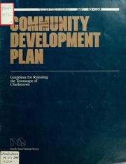 Cover of: Community development plan: guidelines for restoring the townscape of Charlestown.