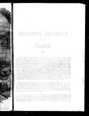 Cover of: Successful emigration to Canada