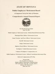 Cover of: Comprehensive annual financial report | Montana. Public Employees
