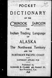 Pocket dictionary of the Chinook jargon