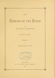 The coming of the birds