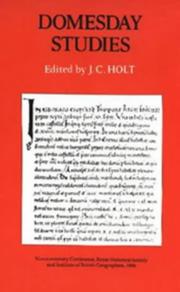 Domesday Studies by J.C. Holt
