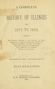 Cover of: A complete history of Illinois from 1673 to 1884