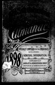 Cover of: The British Columbia almanac, 1898 by 