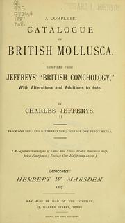 Cover of: A complete catalogue of British Mollusca.