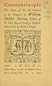 Cover of: Constantinople by William Holden Hutton